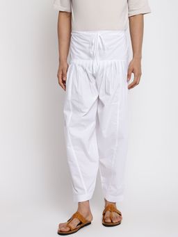 Fabindia - White Cotton Woven Salwar