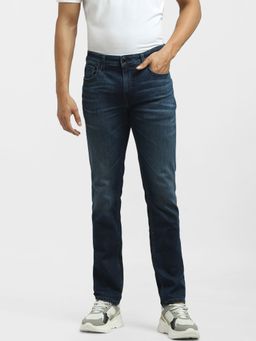 Jack & Jones - Dark Blue Low Rise Ben Skinny Jeans