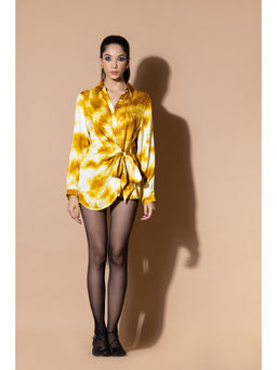 Zeefaa - Mustard Wrap Shirt