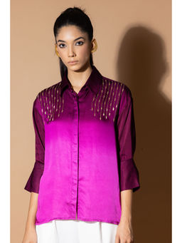 Zeefaa - Southern Lights with Silver Stars Shirt