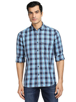 ColorPlus - Medium Blue Casual Shirt
