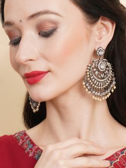 Ritu Singh - Pearl Silver Plated Earrings