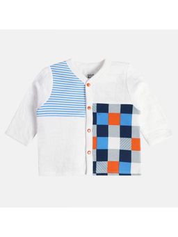 MINI KLUB - Boys Printed Shacket - White