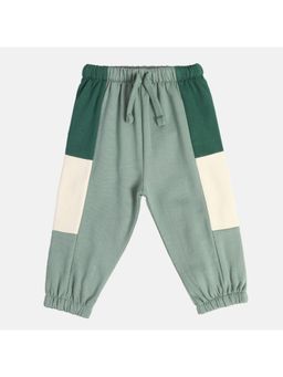 MINI KLUB - Boys Colorblock Printed Joggers - Green
