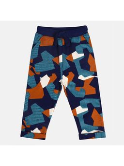 MINI KLUB - Boys Abstract Printed Pants - Navy Blue
