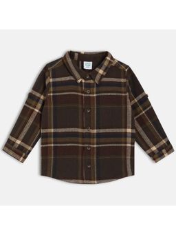 MINI KLUB - Boys Checks Printed Shirts - Brown