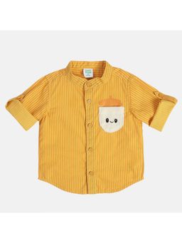MINI KLUB - Boys Stripes Printed Shirts - Yellow