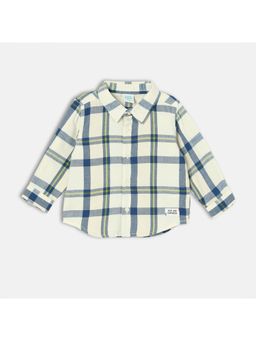 MINI KLUB - Boys Checks Printed Shirts - Off White