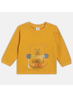MINI KLUB - Boys Embroidered Sweatshirts - Mustard