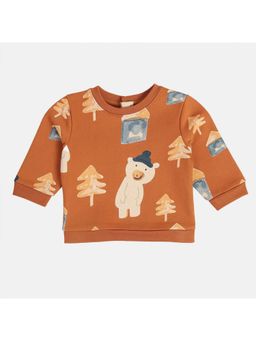 MINI KLUB - Boys Printed Sweatshirts - Brown