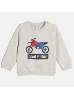 MINI KLUB - Boys Graphic Printed Sweatshirts - Grey