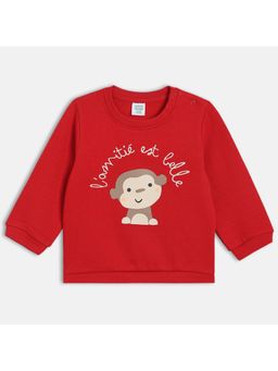 MINI KLUB - Boys Embroidered Sweatshirts - Red