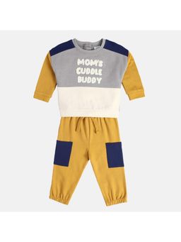 MINI KLUB - Boys Colorblock Printed Co-Ord Set - Multi-Color