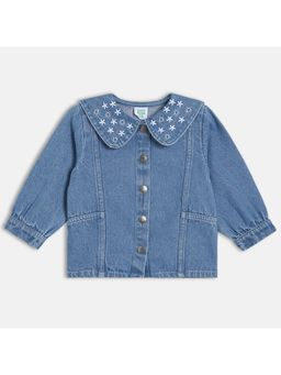 MINI KLUB - Girls Embroidered Denim - Blue