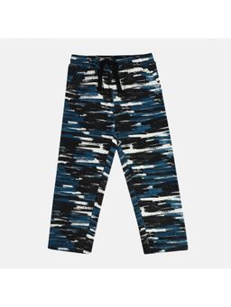 MINI KLUB - Boys Abstract Printed Pants - Navy Blue