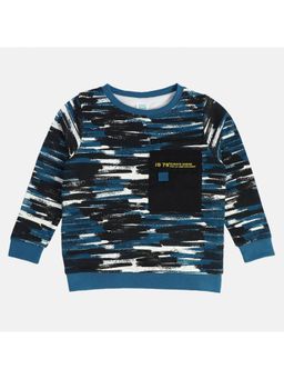 MINI KLUB - Boys Abstract Printed Sweatshirts - Navy Blue