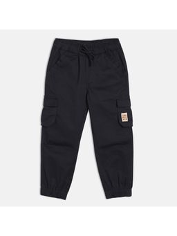 MINI KLUB - Boys Solid Trousers - Black