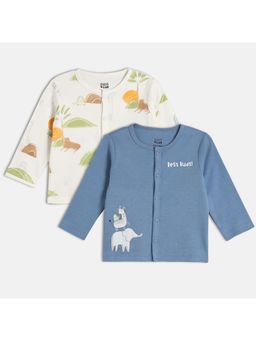 MINI KLUB - Boys Printed Tops - Multi-Color (Pack of 2)