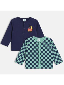 MINI KLUB - Boys Printed Tops - Blue (Pack of 2)