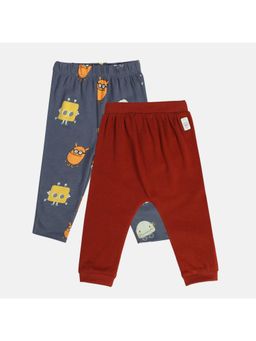MINI KLUB - Boys Graphic Printed Joggers - Multi-Color (Pack of 2)