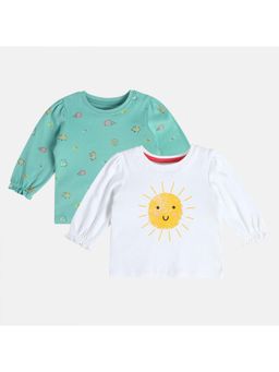 MINI KLUB - Girls Printed Tops - Multi-Color (Pack of 2)