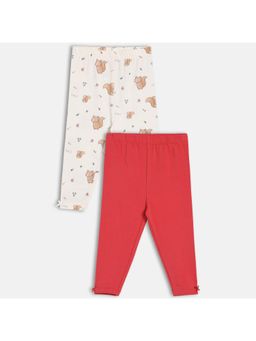 MINI KLUB - Girls Printed Leggings - Multi-Color (Pack of 2)