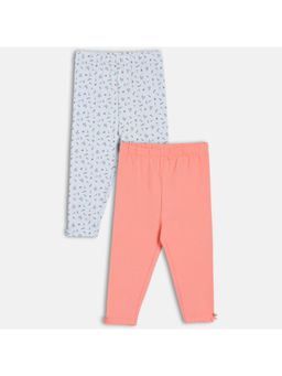MINI KLUB - Girls Printed Leggings - Multi-Color (Pack of 2)