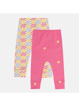 MINI KLUB - Girls Printed Leggings - Multi-Color (Pack of 2)