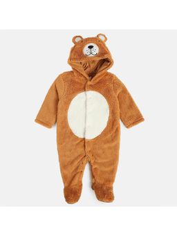 MINI KLUB - Unisex Solid Sleepsuit - Brown