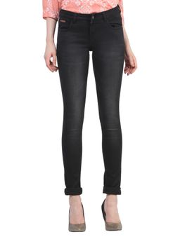 CRIMSOUNE CLUB - Women's Black Solid Jeans
