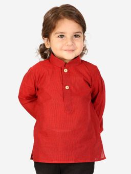 KID1 - Trendy Short Kurta-Red