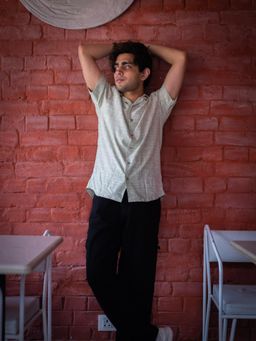 JAVINISHKA - Green Printed Sustainable Rayon Unisex Shirt