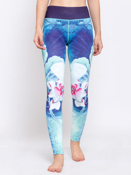 IKI CHIC - High Waist Seamless Floral Print Legging