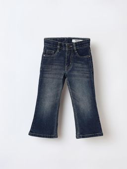 Blue Giraffe - Boys Solid Regular Fit Mid Rise Bootcut Jeans