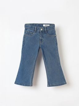 Blue Giraffe - Boys Solid Regular Fit Mid Rise Bootcut Jeans
