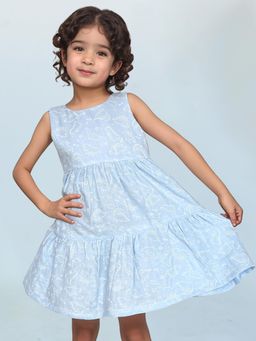 ARTH LIFE - Sky Blue Dino Dress