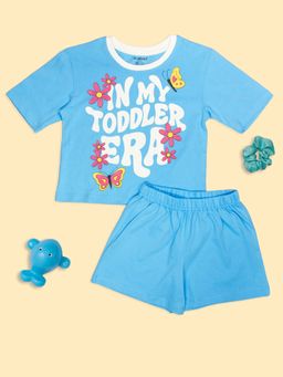 Be Awara - Girls In My Toddler Era Oversized T-shirt & Shorts