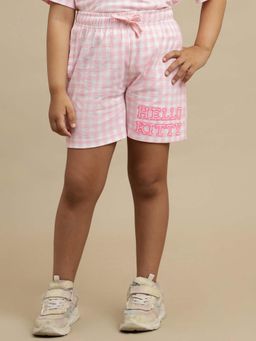 Kidsville - Official Hello Kitty Regular Fit Shorts For Girls - Pink