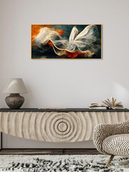 The Next Decor - Crimson Elegance Glass Finish Horizontal Wall Art