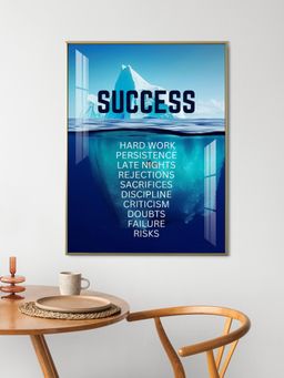 The Next Decor - Perseverance Pro Glass Finish Vertical Wall Art