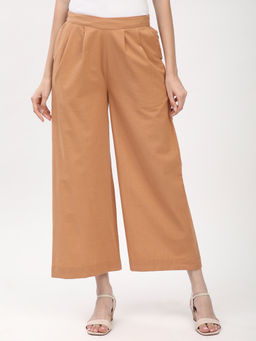 R&B - Tan Solid/Plain Regular Pant