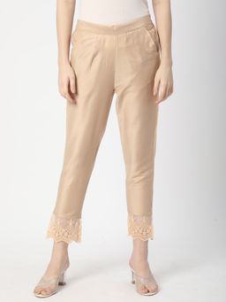 R&B - Tan Solid/Plain Regular Pant