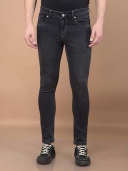 CRIMSOUNE CLUB - Men Grey Skinny Jeans