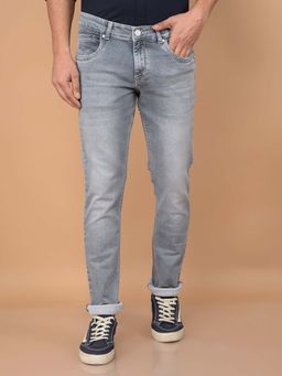 CRIMSOUNE CLUB - Men Grey Jeans