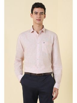 Allen Solly - Pink Cotton Full Sleeves Shirt