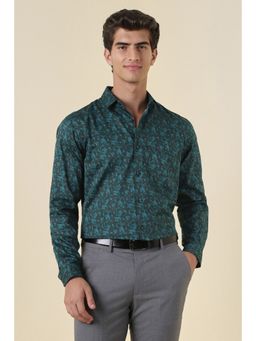Allen Solly - Black Cotton Full Sleeves Shirt
