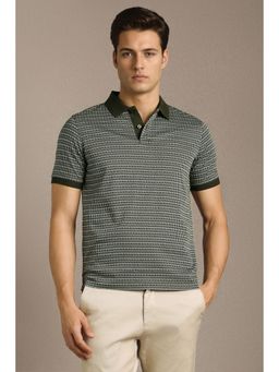 Louis Philippe - Multi-Color Cotton Half Sleeves Polo T-Shirt