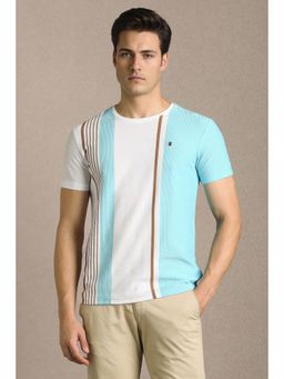 Louis Philippe - Multi-Color Cotton Blend Half Sleeves T-Shirt