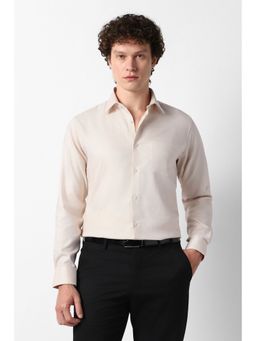 Van Heusen - Beige Cotton Full Sleeves Shirt
