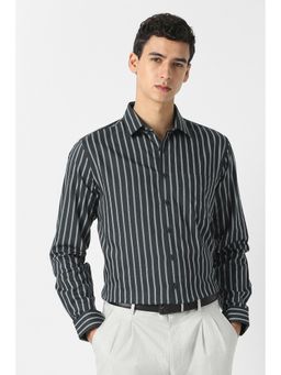 Van Heusen - Grey Cotton Full Sleeves Shirt
